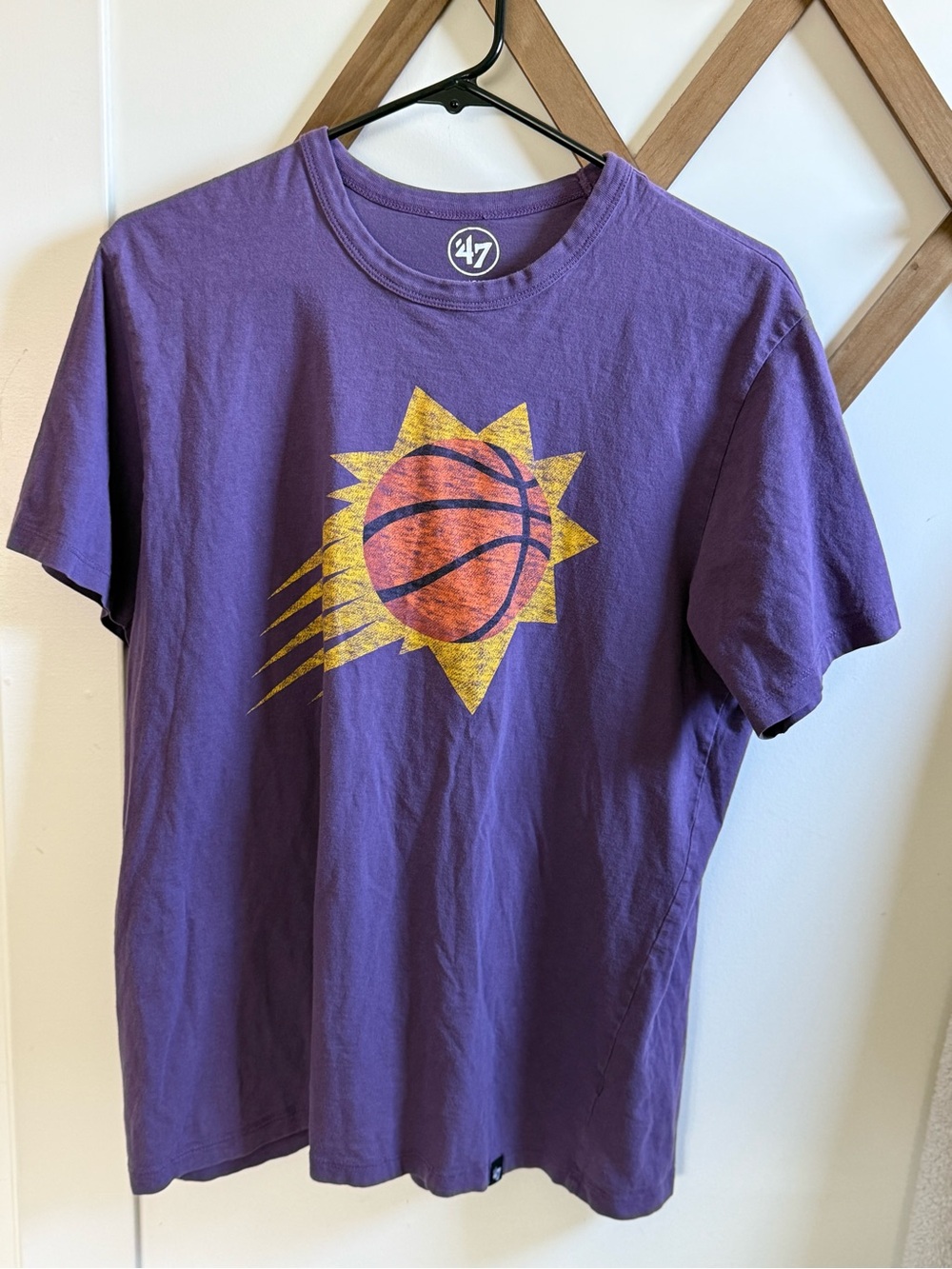 '47 Purple Phoenix Basketball Logo Tee